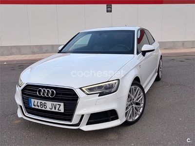 Usado Audi A3 S-Line 110 CV (80 kW) 2017 Blanco Berlina