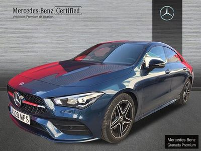Usado Mercedes CLA200 AMG line 150 CV (110 kW) 2023 Azul denim Berlina