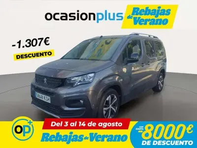 Usado Peugeot Rifter GT-line 100 CV (73 kW) 2018 Gris Monovolumen
