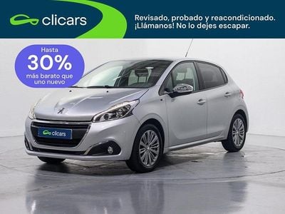 Usado Peugeot 208 Style 82 CV (60 kW) 2016 Gris Utilitario