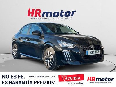 Usado Peugeot 208 Active 101 CV (74 kW) 2024 Negro Utilitario