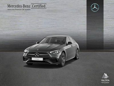 Usado Mercedes C220 AMG line 200 CV (147 kW) 2022 Gris Berlina
