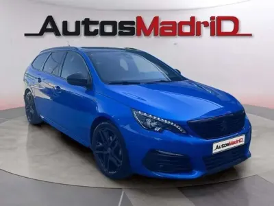 Usado Peugeot 308 SW GT 131 CV (96 kW) 2021 Azul Familiar