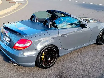 Usado Mercedes SLK200 163 CV (119 kW) 2004 Gris / plata Descapotable