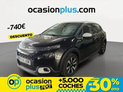 Usado Citroën C3 PureTech 82 CV (60 kW) 2017 Negro