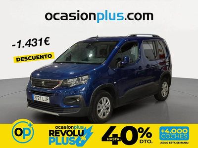 Usado Peugeot Rifter Allure 100 CV (73 kW) 2020 Azul Monovolumen