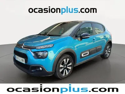 Usado Citroën C3 Feel 83 CV (61 kW) 2021 Azul Utilitario