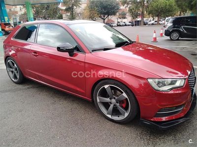 Usado Audi A3 S-Line 125 CV (91 kW) 2015 Granate Berlina