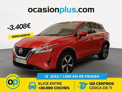 Rojo Usado 2021 Nissan Qashqai N-Connecta SUV | 20.990 € (Precio justo)