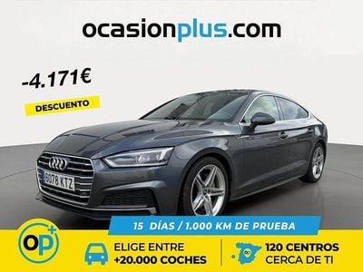 Usado Audi A5 Sport 190 CV (139 kW) 2019 Gris Coupe