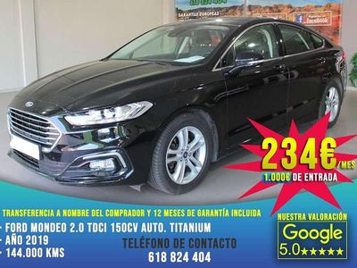 Negro Usado 2019 Ford Mondeo Titanium Berlina | 15.990 € (Un poco caro)