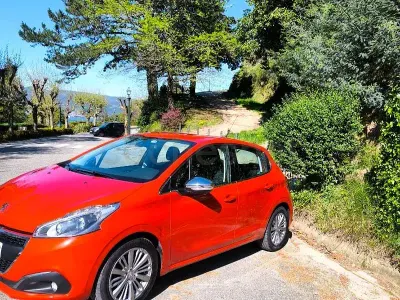 Usado Peugeot 208 Allure 100 CV (73 kW) 2017 Naranja Utilitario