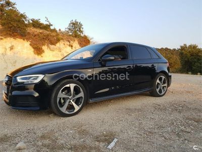 Usado Audi A3 S-Line 116 CV (85 kW) 2017 Negro Berlina