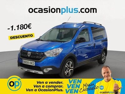 Usado Dacia Dokker 90 CV (66 kW) 2018 Azul Monovolumen