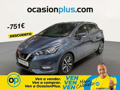 Usado Nissan Micra Acenta 71 HP (52 kW) 2017 Cinzento Citadino
