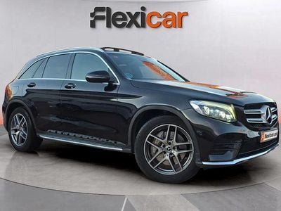 Usado Mercedes GLC220 AMG line 170 CV (125 kW) 2017 Negro SUV