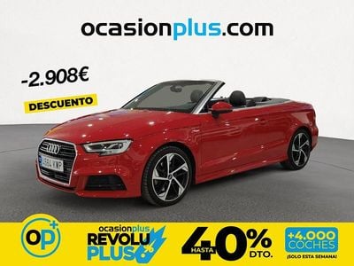 Usado Audi A3 Cabriolet S-Line 190 CV (139 kW) 2019 Rojo Descapotable