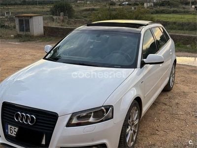 Usado Audi A3 Ambition 125 CV (91 kW) 2010 Blanco Berlina