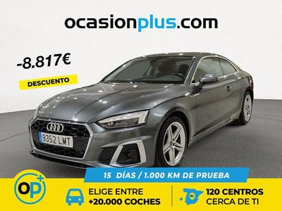 Usado Audi A5 S-Line 163 CV (119 kW) 2021 Gris Coupe