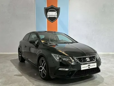 Usado Seat Leon SC FR 125 CV (91 kW) 2018 Negro Utilitario