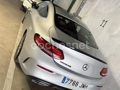 Usado Mercedes C220 AMG line 170 CV (125 kW) 2017 Gris / plata Coupe