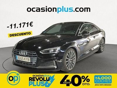 Usado Audi A5 S-Line 190 CV (139 kW) 2019 Negro Coupe