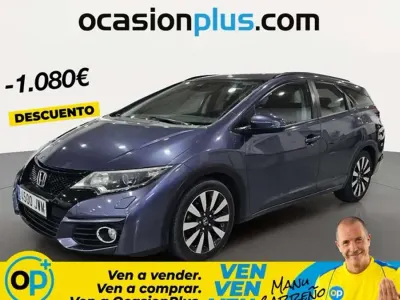 Usado Honda Civic Elegance 120 CV (88 kW) 2017 Azul Familiar