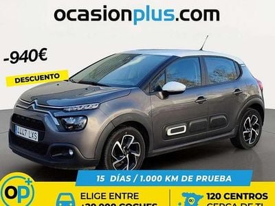Usado Citroën C3 Feel 82 CV (60 kW) 2022 Gris Utilitario