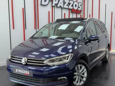 Usado VW Touran Business 115 CV (84 kW) 2018 Azul Monovolumen