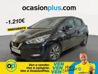Usado Nissan Micra Acenta 90 CV (66 kW) 2017 Negro Utilitario