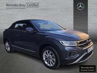 Usado VW T-Roc Cabriolet R-line 150 CV (110 kW) 2022 Azul Descapotable