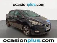 Usado Nissan Micra Acenta 90 CV (66 kW) 2017 Negro Utilitario
