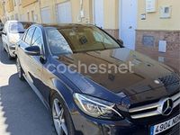 Usado Mercedes C220 AMG line 170 CV (125 kW) 2016 Azul Berlina