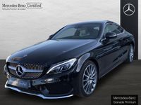 Usado Mercedes C220 AMG line 170 CV (125 kW) 2019 Negro Coupe