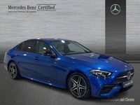 Usado Mercedes C220 AMG line 203 CV (149 kW) 2022 Azul Berlina