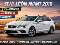 Usado Seat Leon Style 115 CV (84 kW) 2019 Blanco Familiar