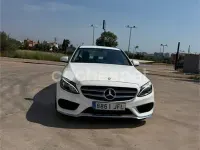 Usado Mercedes C220 AMG line 170 CV (125 kW) 2015 Blanco Berlina