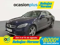 Usado Mercedes C250 AMG line 204 CV (150 kW) 2015 Azul Berlina