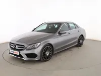 Usado Mercedes C220 AMG line 170 CV (125 kW) 2015 Gris Berlina