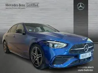 Usado Mercedes C220 AMG line 200 CV (147 kW) 2022 Azul Berlina