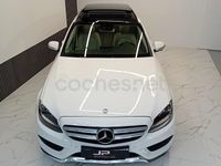 Usado Mercedes C220 AMG line 170 CV (125 kW) 2016 Blanco Familiar