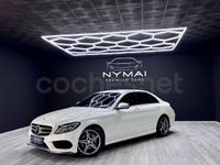 Usado Mercedes C220 AMG line 170 CV (125 kW) 2016 Blanco Berlina