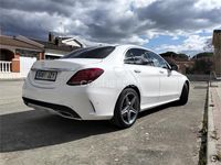Usado Mercedes C220 AMG line 170 CV (125 kW) 2017 Blanco Berlina