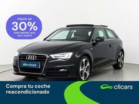 Usado Audi A3 S-Line 110 CV (80 kW) 2015 Negro Utilitario