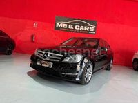 Usado Mercedes C200 Avantgarde 136 CV (100 kW) 2012 Negro Berlina