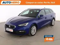 Usado Seat Leon XCELLENCE 150 CV (110 kW) 2020 Azul Familiar