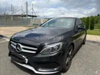Usado Mercedes C220 AMG line 170 CV (125 kW) 2017 Negro Berlina
