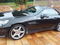 Usado Mercedes SLK200 184 CV (135 kW) 2016 Negro Descapotable