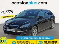 Usado Peugeot 308 SW Style 131 CV (96 kW) 2016 Negro Familiar