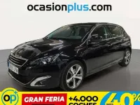 Usado Peugeot 308 Allure 131 CV (96 kW) 2015 Negro Utilitario